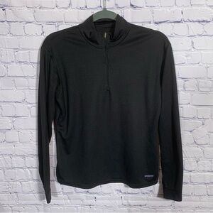 Patagoinia Womens Capilene Half Zip Pullover Lightweight Black S Layer Outdoor